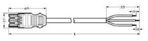 WAGO GmbH & Co. KG Anschlussleitung 3x1,5mmq weiss 771-9993/106-202