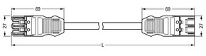 WAGO GmbH & Co. KG Verbindungsleitung 3x2,5mmq weiss 771-9993/007-502