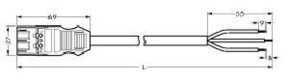 WAGO GmbH & Co. KG Anschlussleitung 3x2,5mmq weiss 771-9993/207-202