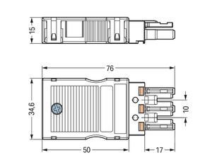 WAGO GmbH & Co. KG Buchse 2x0,5-4mmq weiß 770-123