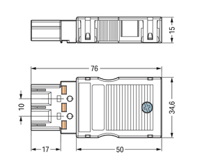 WAGO GmbH & Co. KG Stecker 2x0,5-4mmq weiß 770-133