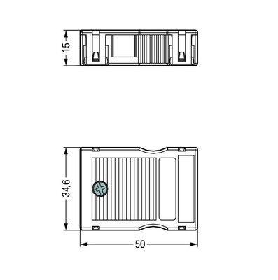 WAGO GmbH & Co. KG Zugentlastungsgehäuse 8-12mm,3pol. schwarz 770-503
