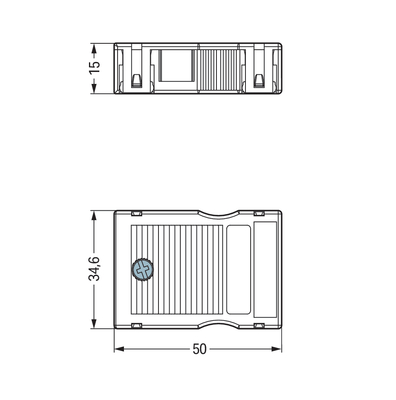 WAGO GmbH & Co. KG Zugentlastungsgehäuse 8-12mm,3pol. weiß 770-513