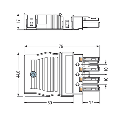 WAGO GmbH & Co. KG Buchse 2x0,5-4mmq weiß 770-124
