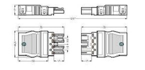 WAGO GmbH & Co. KG Stecker 2x0,5-4mmq weiß 770-134