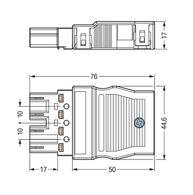 WAGO GmbH & Co. KG Stecker 2x0,5-4mmq weiß 770-134
