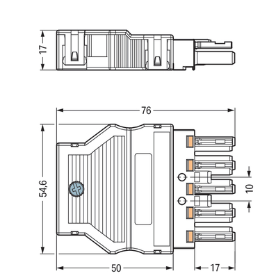 WAGO GmbH & Co. KG Buchse 2x0,5-4mmq weiß 770-125