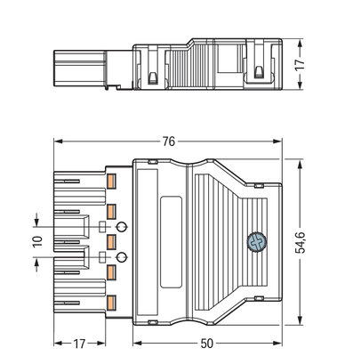 WAGO GmbH & Co. KG Stecker 2x0,5-4mmq weiß 770-135