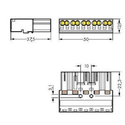 WAGO GmbH & Co. KG Stecker 2x0,5-4mmq weiß 770-235