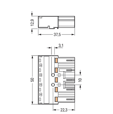 WAGO GmbH & Co. KG Stecker 0,5-4mmq schwarz 770-415