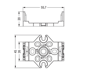WAGO GmbH & Co. KG Montageplatte f.Verteiler weiß 770-675
