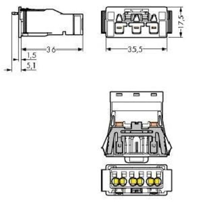 WAGO GmbH & Co. KG Steckerteil 2x0,5-4mmq weiß 770-733/007-000