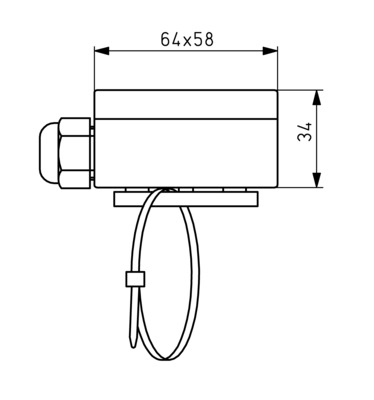 Alre-it Anlegetemperaturfühler NTC 2K25 Fühler 0 ALF-0