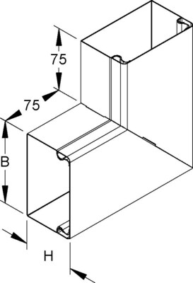 Niedax Flachwinkel, 90 Grad LUWC 40.040 R