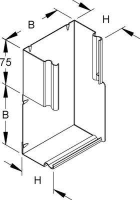 Niedax Vertikaleckeinsatz LUWE 60.060 W