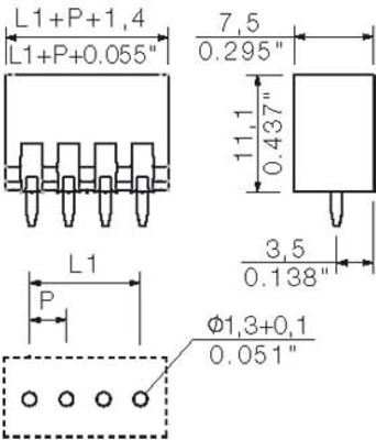 Weidmüller Klemmleiste SL3.5/04/180G3.2SNOR