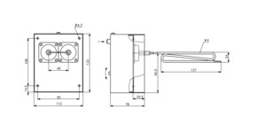Alre-it Lufterhitzerthermostat 70-95°C TW JTL-17 NR