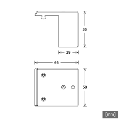 LTS Licht&Leuchten Wandhalter LK-Z 045.114 sw