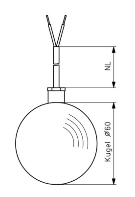 Alre-it Pendeltemperaturfühler NTC 10K 2L PVC 1m PFC 10