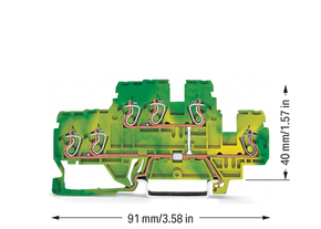 WAGO GmbH & Co. KG Schutzleiterklemme 0,08-2,5/4qmm PE 870-537