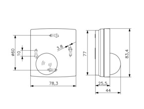 Alre-it Strahlungstemperaturfühler AP 2xNTC 10K STF-4
