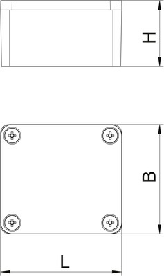 OBO Bettermann Vertr Aluminiumleergehäuse Oberfl. beschichtbar Mx 060503 CR3