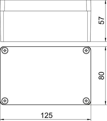 OBO Bettermann Vertr Aluminiumleergehäuse Oberfl. beschichtbar Mx 120805 CR3