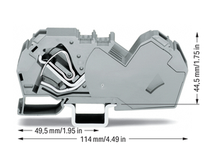 WAGO GmbH & Co. KG Durchgangsklemme 35,0 qmm, grau 785-601