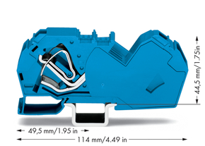 WAGO GmbH & Co. KG Durchgangsklemme 35,0 qmm, blau 785-604