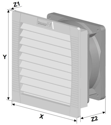 Pfannenberg Austrittsfilter IP54, RAL7035 PFA 20000 54 7035