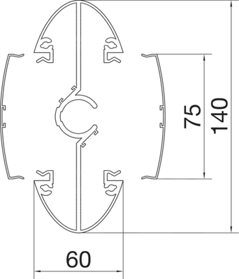 Tehalit Designstandsäule 0.65m 4xCat.6 5xSTD DEP650D