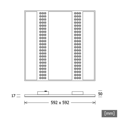 LTS Licht&Leuchten LED-Einlegeleuchte 4000K DALI OPTR1040600840DALIws
