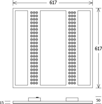 LTS Licht&Leuchten LED-Einlegeleuchte 3000K DALI OPTR1060625830DALIws