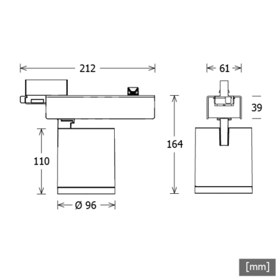 LTS Licht&Leuchten LED-Stromschienenstrahler 4000K SCOUT203.940.50.2si