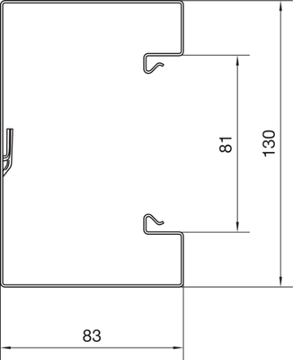 Tehalit Brüstungskanal-UT BRS 851301 rws