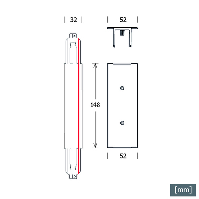 LTS Licht&Leuchten Stromschiene Einbau ST-E I/9010 sw
