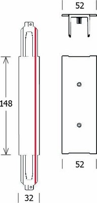 LTS Licht&Leuchten Stromschiene Einbau ST-E I/9010 weiß