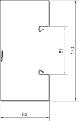 Tehalit Brüstungskanal-UT BRS 851701 rws