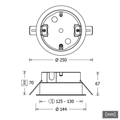 LTS Licht&Leuchten Stromschiene Einbau ST-EMONO/9000-BP-Dsw