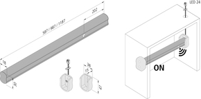Hera LED-Kleiderstangenleuchte 20203020201