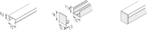 Hera Abdeckprofil 15mm 20301280861