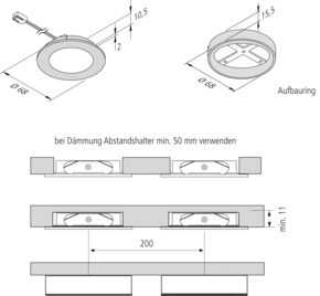 Hera LED-Einbauleuchte 61001782003
