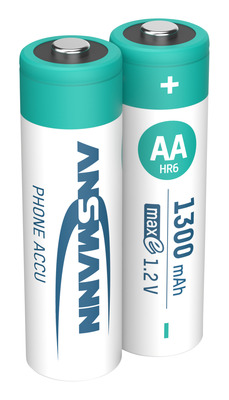 Ansmann Akku Mignon DECT-Telefon NiMH AA 1300mAh 5030802 VE2 Bli