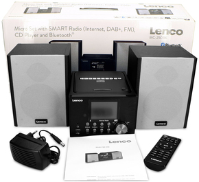 LENCO Microanlage/Internet-Radio WiFi/DAB+/FM/CD MC-250 Black