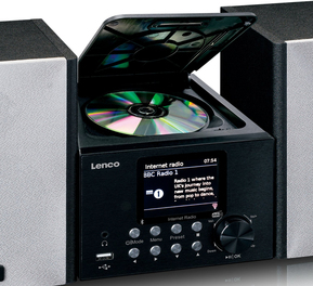 LENCO Microanlage/Internet-Radio WiFi/DAB+/FM/CD MC-250 Black