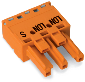 WAGO GmbH & Co. KG Buchsenteil 3p,2L orange 770-1343