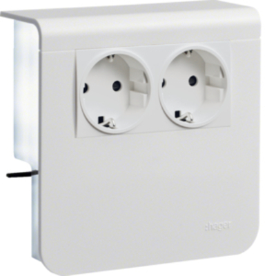 Tehalit Geräteträger 2x Schuko SL 20080900 rws