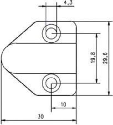 Assa Abloy effeff Kabelübergang f. Türrahmen 18cm 10318--------00