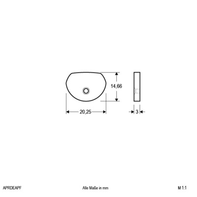 EVN Lichttechnik Alu-End-Abschlussplatte inkl. Schrauben APRDEAPF