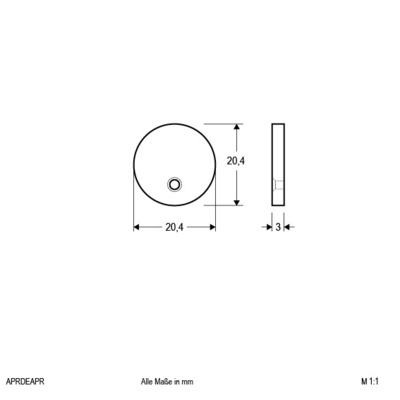 EVN Lichttechnik Alu-End-Abschlussplatte inkl. Schrauben APRDEAPR